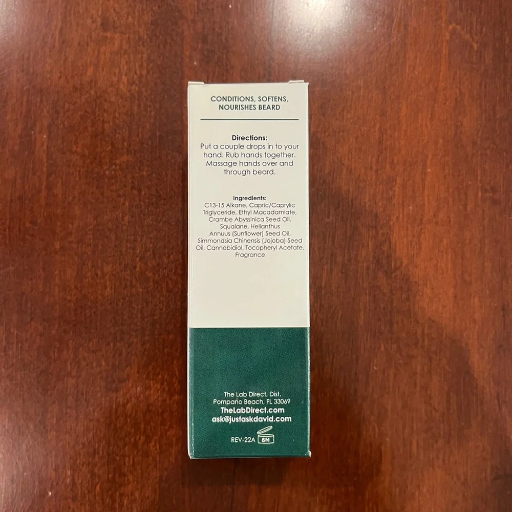The Lab Direct CBD Beard Oil Brand New In Box Full Size 💯 Authentic!